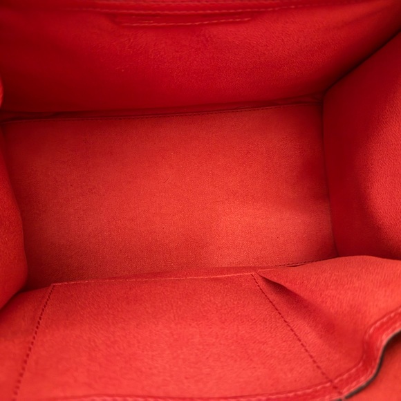 Celine Mini Luggage Tote Red - Picture 11 of 13